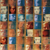 67-polaroids-self-portrait-on-wood-mixed-media-22-x23